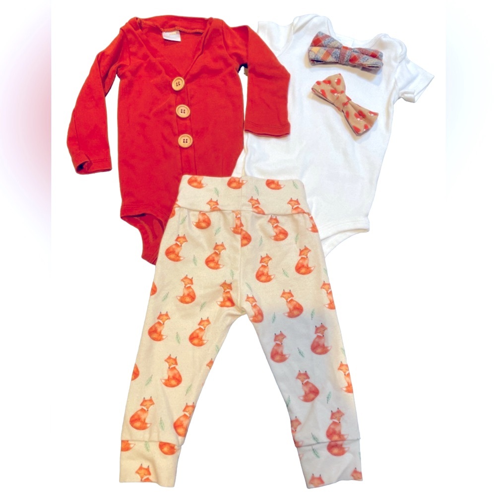 Cuddle Sleep Dream 5-piece Outfit GUC 9M Fall Autumn outfit!